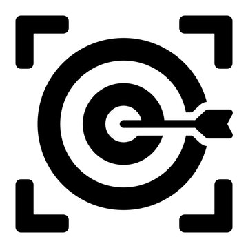 Bullseye targer Icon an arrow for success