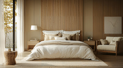 a modern, minimalist bedroom-3