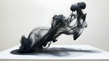 view of scattered ink drops