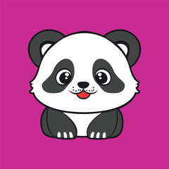Cute Panda Vector Graphic