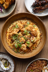 delicious food in a restaurant