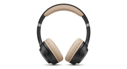 Over Ear Headphones isolated on White Background for Listening to Music