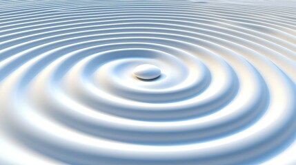 Fototapeta premium Glowing white dreamy skincare cream ripple effect serene environment artistic viewpoint conceptual imagery