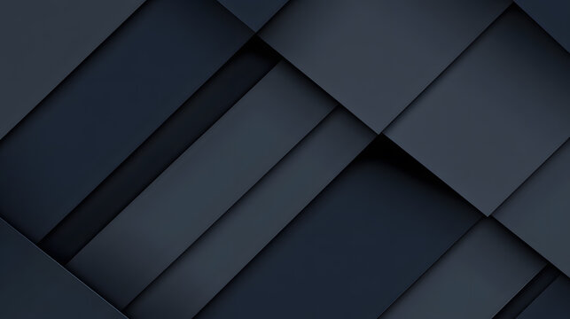 Dark blue geometric splicing business background image