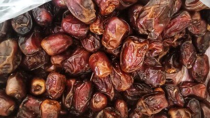 Ripe dates ready to be served