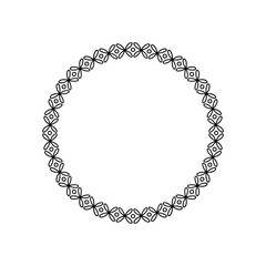 circle lace frame element