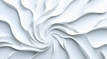 Obraz premium Creamy white macro shot of high-end beauty product abstract art studio environment close-up view