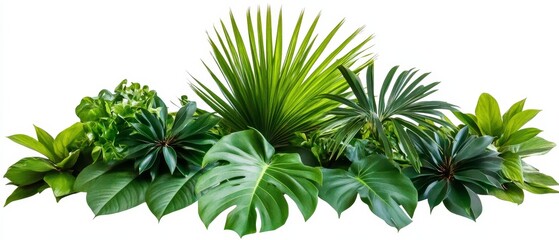 Tropical foliage arrangement isolated (1)