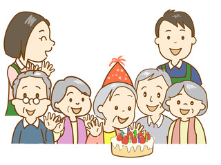 イベント　みんなでお祝いをする