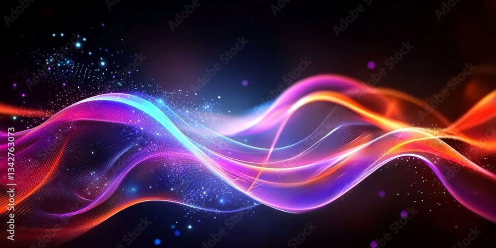 Poster explore the mesmerizing interplay of light and abstraction in this artwork.