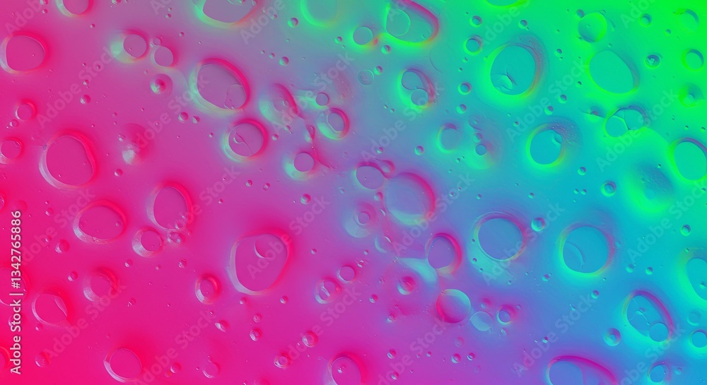 Poster a colorful background with many small circles