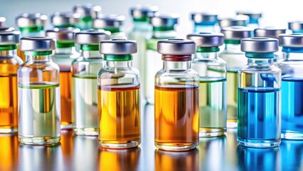 Injectable Medicine Bottles, Lab Photo, Sterile Glass Vials, Pharmaceutical Product Photography, Medical Supplies, Healthcare, Drug Manufacturing,