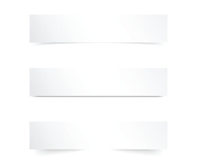 Paper templates. Collection of papers with shadows