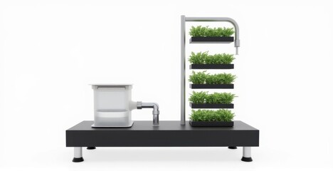 Innovative vertical farm system with compact bioreactor minimalist design