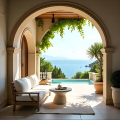 Obraz premium terrace with a view