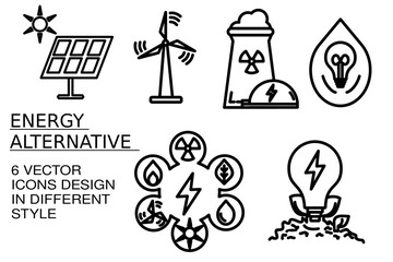 energy alternative icon vector illustration concept