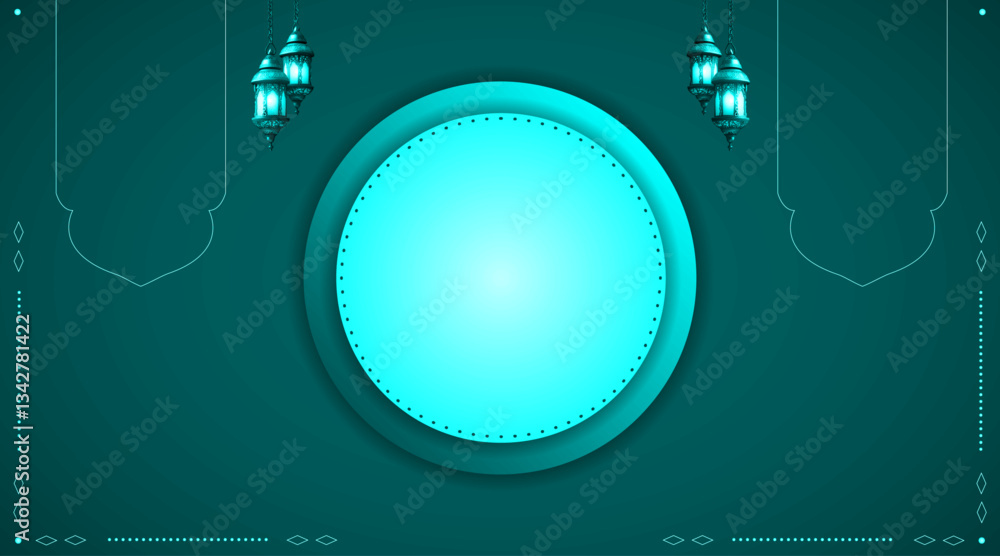 Poster abstract banner background | modern dotted pattern elegant template | 3d circular card design with l