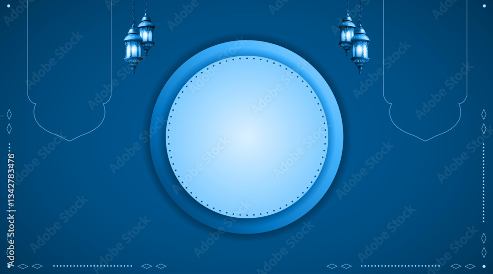 Poster abstract banner background | modern dotted pattern elegant template | 3d circular card design with l