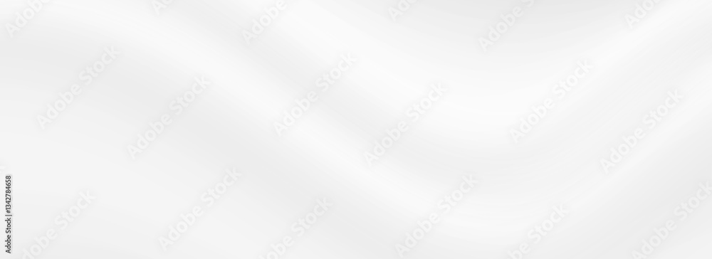 Poster Smooth grey wave background. Subtle curve line cream texture. Abstract gray template wallpaper for medical, tech, cosmetic concept, poster, flyer, brochure. Soft gris gradient backdrop. Vector