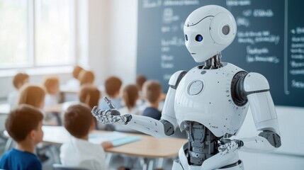 Robot Teacher Engaging Students in a Modern Classroom Setting