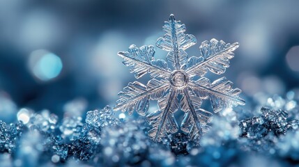 A Single Snowflake in a Winter Wonderland