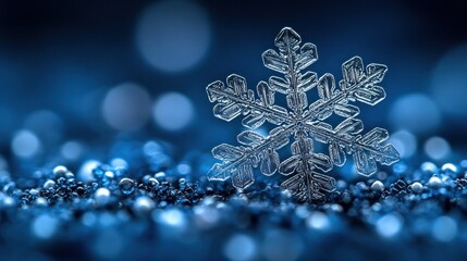 A Single Snowflake in a Winter Wonderland