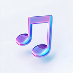 A 3d musical note icon 