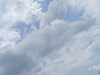 blue sky and clouds