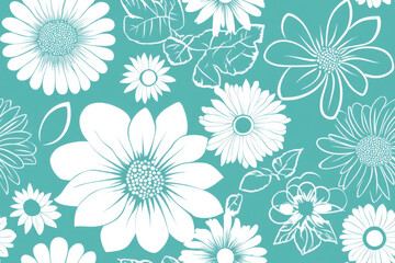 Obraz premium seamless floral background