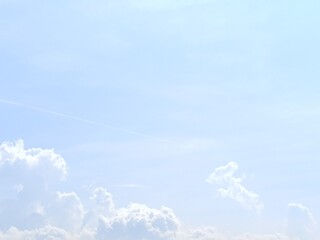 blue sky with clouds