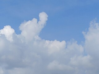 Picture of blue sky with white clouds.