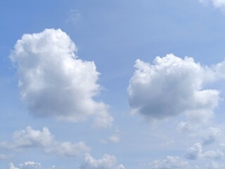 Picture of blue sky with white clouds.