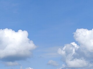 blue sky with white clouds