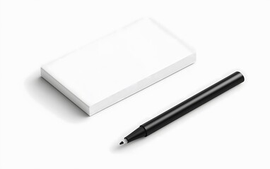 Blank White Box and Black Pen Mockup