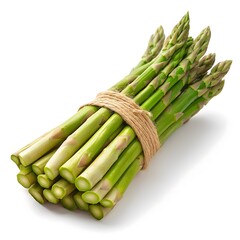 Fresh Asparagus Bunch Tied with Twine