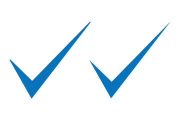 Blue tick - symbol of certification and verification on social media and social network. Verified and certified official account and profile. Symbol, sign and icon. Blue tick verified badge icon. 