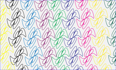 Colorful Human Figures Motion Seamless Pattern