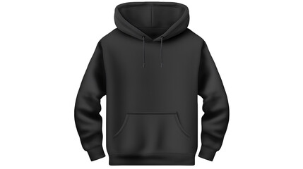 Blank Black Hoodie Mockup for Clothing Design