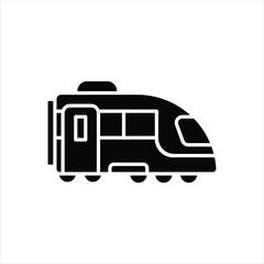 Flat Icon Train Locomotive Public Transport Land Transportation