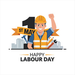 Happy Labour Day Illustration