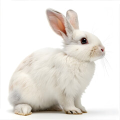 Cute Rabbit on white background