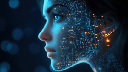 A marvel of engineering, a digital consciousness, a synthetic mind, a brain born not of flesh but of circuits and code, a symphony of artificial intelligence.