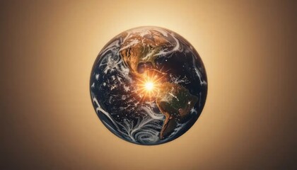 Luminous Earth Globe: Representing Global Energy, Technology, and Interconnectivity