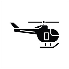 Flat Icon Helicopter Aerial Transport Air Transportation