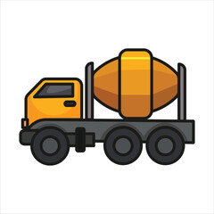 Cement Mixer Truck Construction Vehicle Land Transportation