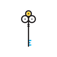 Multi color icon for key