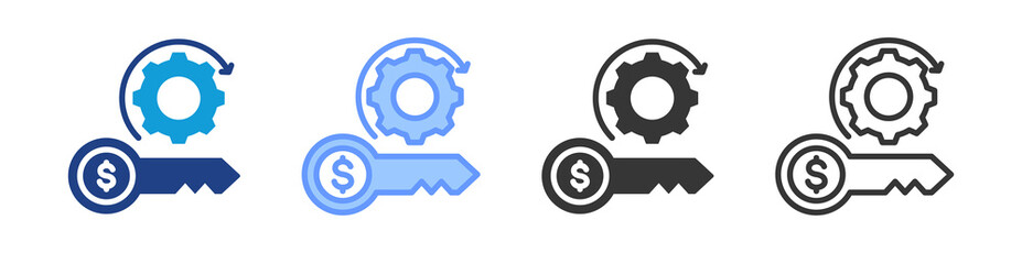 Overhead icon set multiple style collection