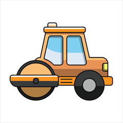 Road Roller Construction Vehicle Land Transportation