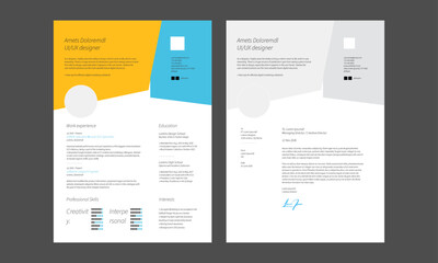 Clean Resume Layout, Minimalist resume cv template, Resume design template
