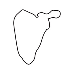 scapula posterior line icon